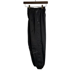 Viking Tempest Rain Pants Black Youth Large Side Zip Outdoor Hiking Waterproof